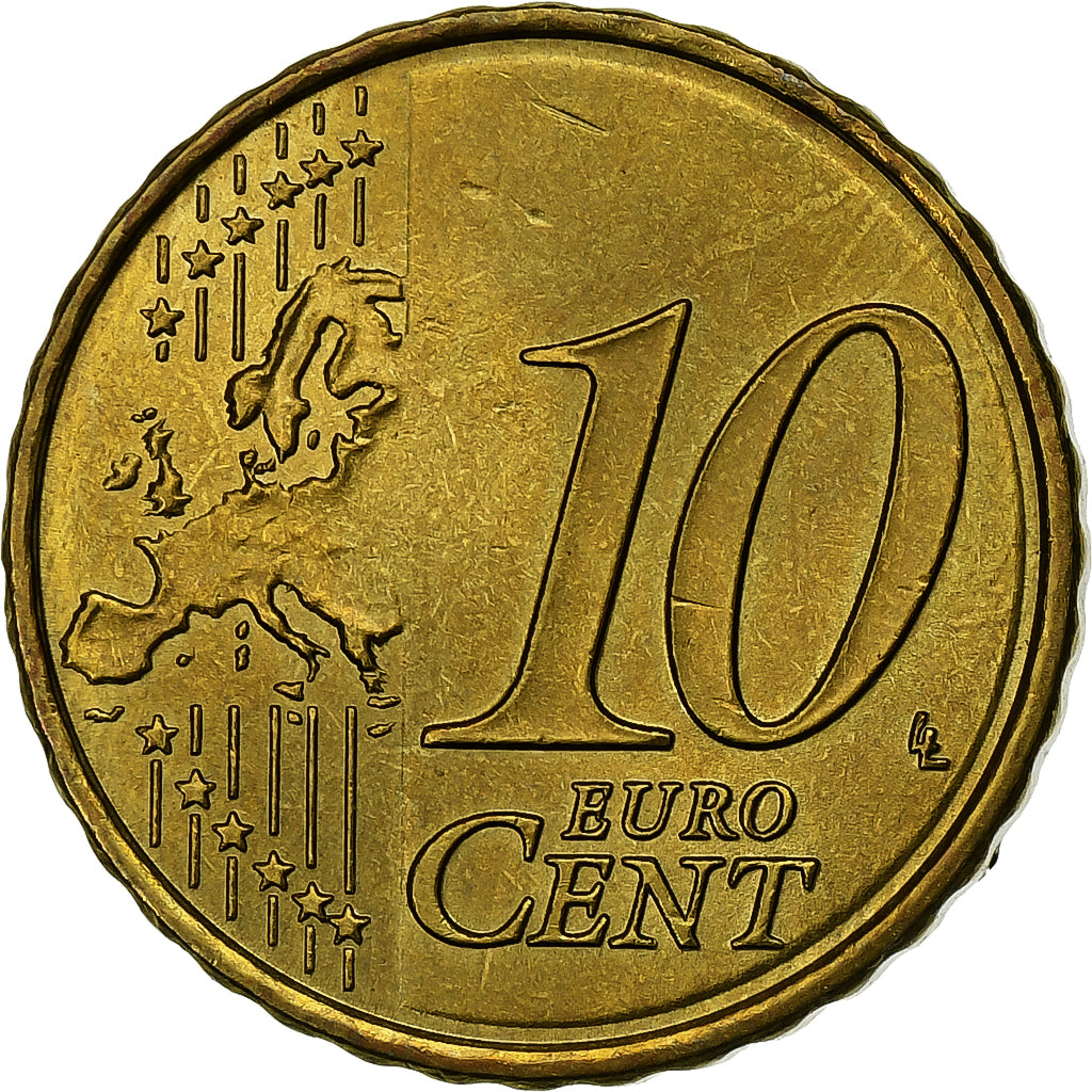 Spanje, 10 Euro Cent, 2007, Madrid, Nordic gold, UNC-