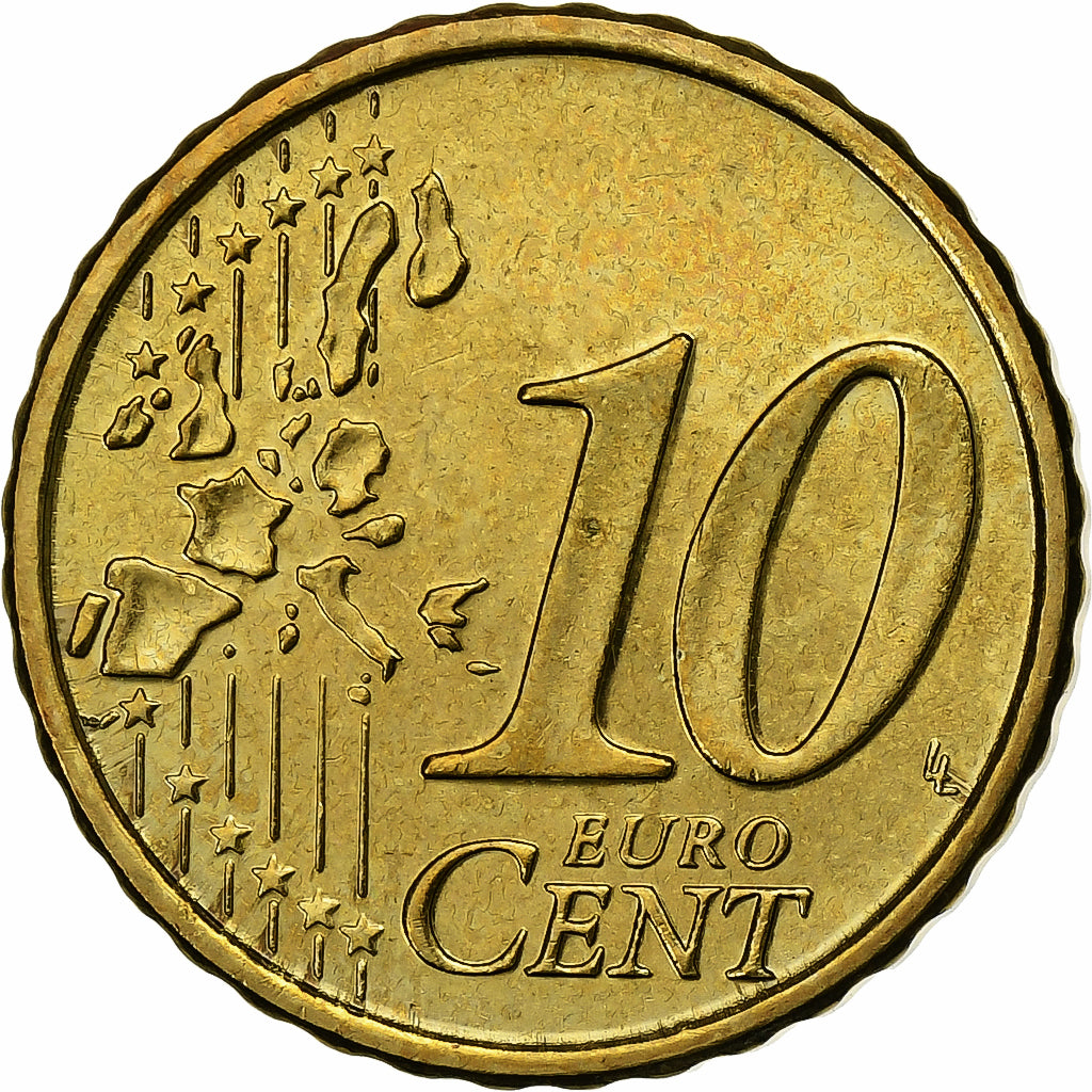 Luxembourg, 10 Euro Cent, 2006, Vantaa, Nordic gold, MS(63)