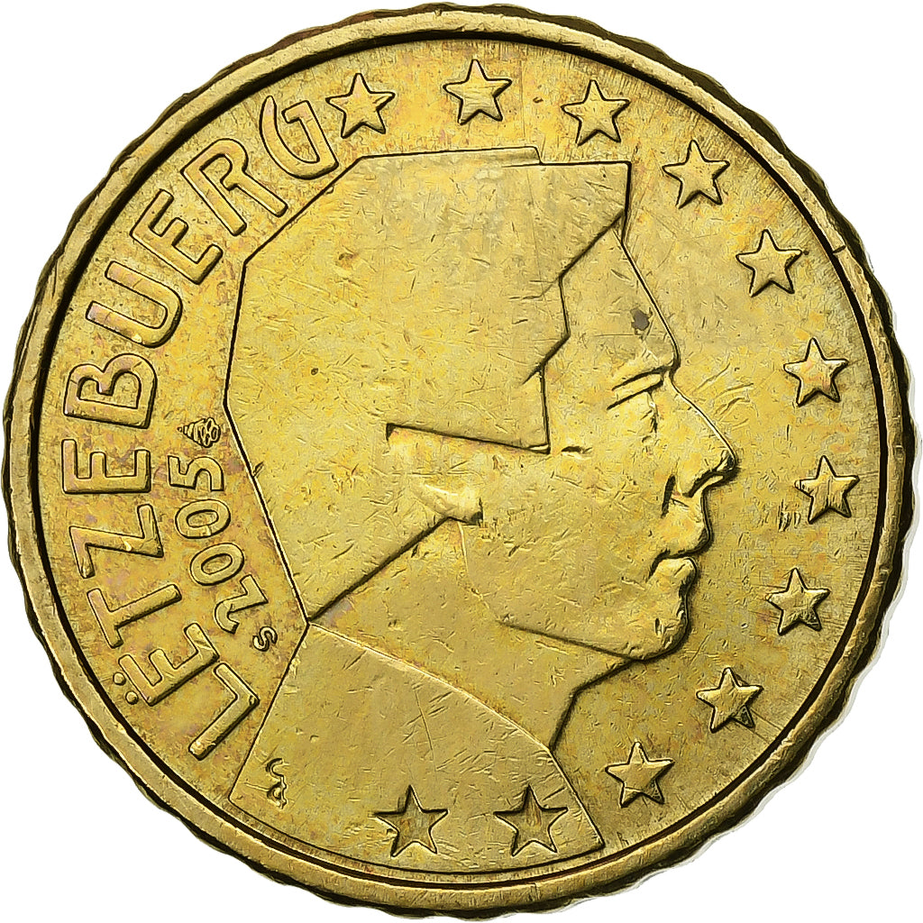 Luxembourg, 10 Euro Cent, 2005, Vantaa, Nordic gold, MS(63)