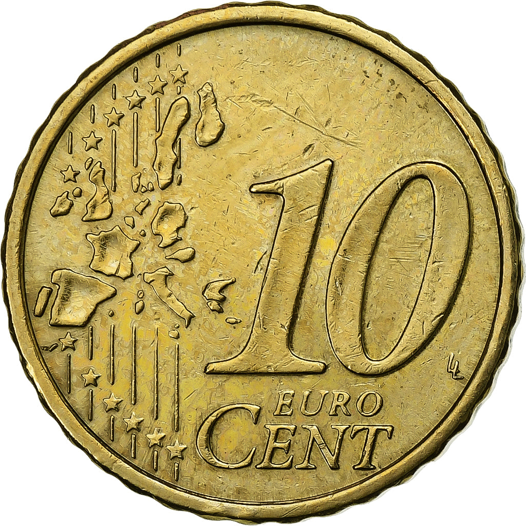 Luxembourg, 10 Euro Cent, 2005, Vantaa, Nordic gold, MS(63)
