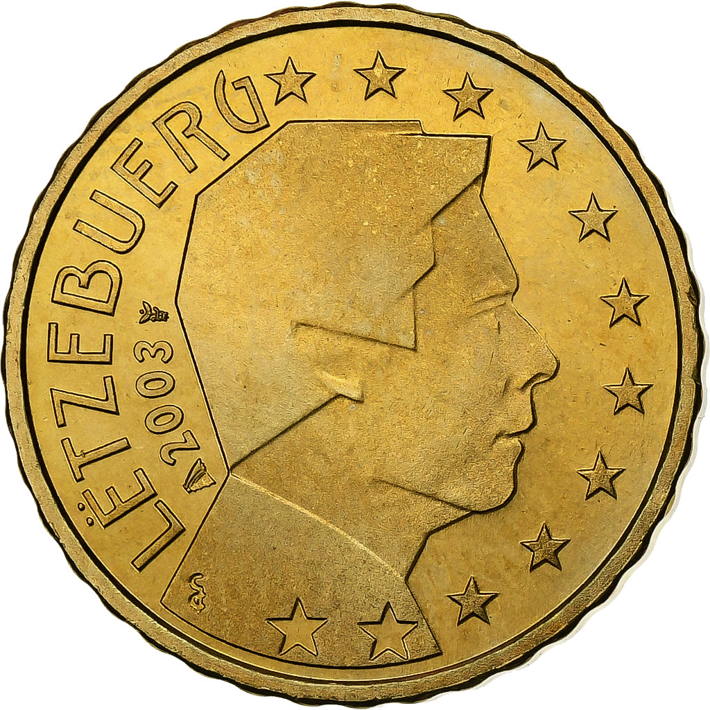 Luxembourg, 10 Euro Cent, 2003, Utrecht, Nordic gold, MS(63)