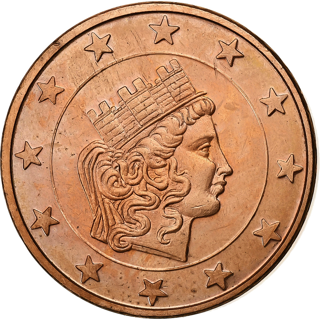 Monaco, 5 Euro Cent, Fantasy Euro, 2004, Acciaio placcato rame, SPL