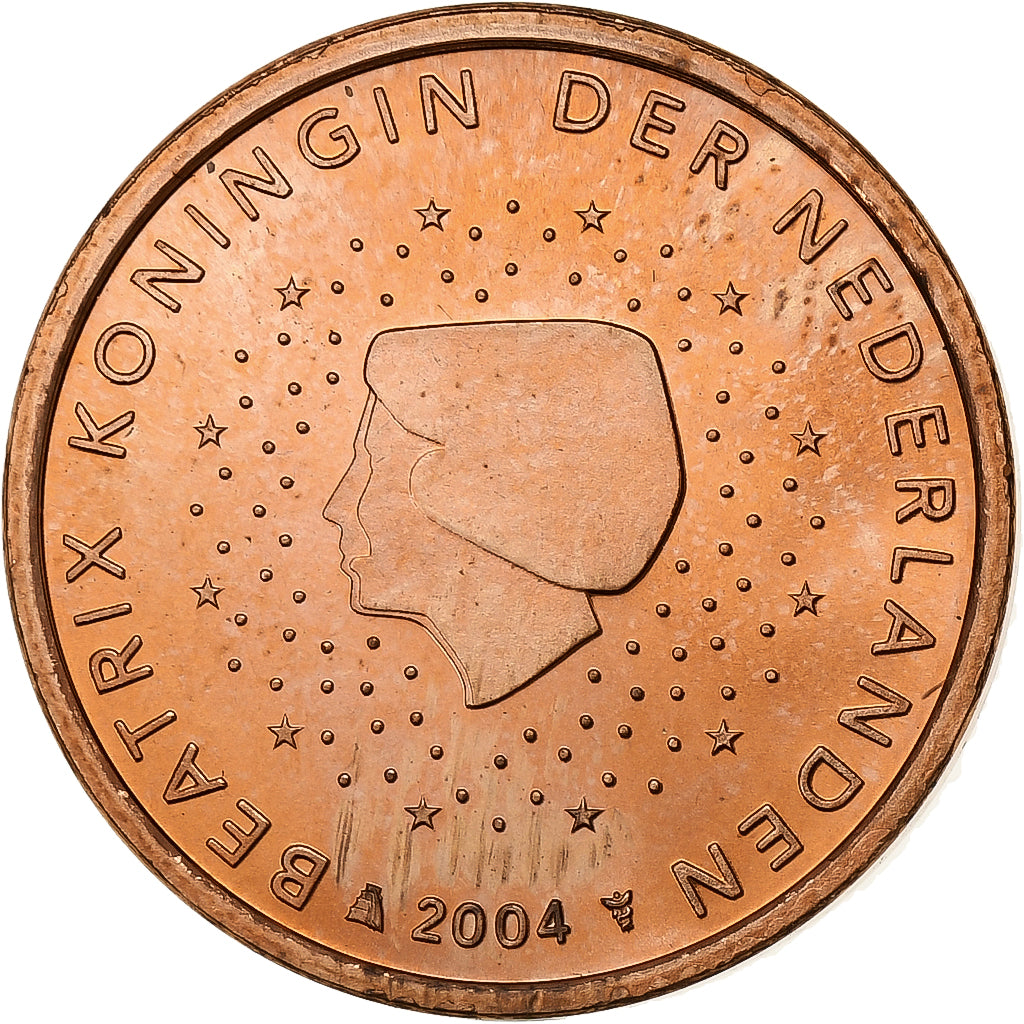 Nederland, 5 Euro Cent, 2004, Utrecht, Copper Plated Steel, UNC-