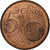 Spanje, 5 Euro Cent, 2006, Madrid, Copper Plated Steel, UNC-