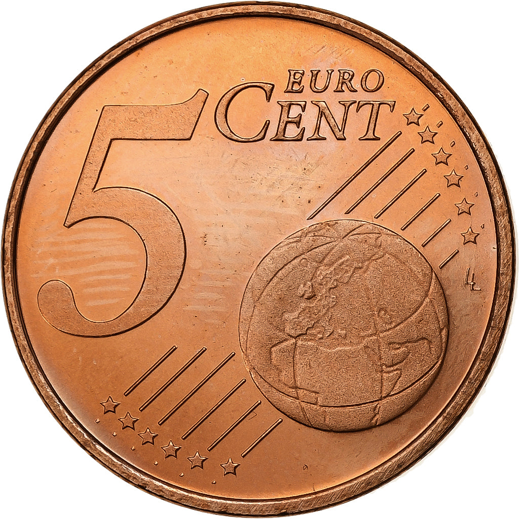 Luxembourg, 5 Euro Cent, 2003, Utrecht, Copper Plated Steel, MS(63)