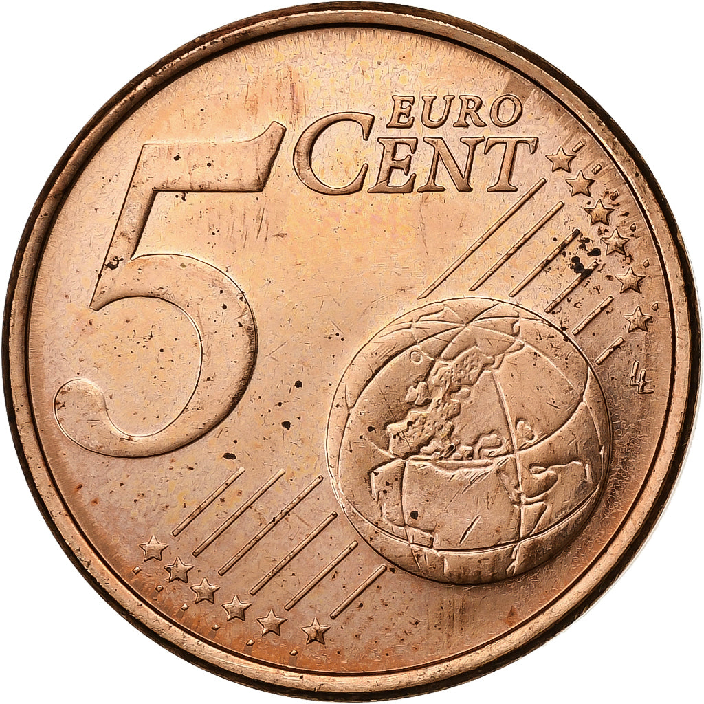 Luxembourg, 5 Euro Cent, 2006, Vantaa, Copper Plated Steel, MS(63)