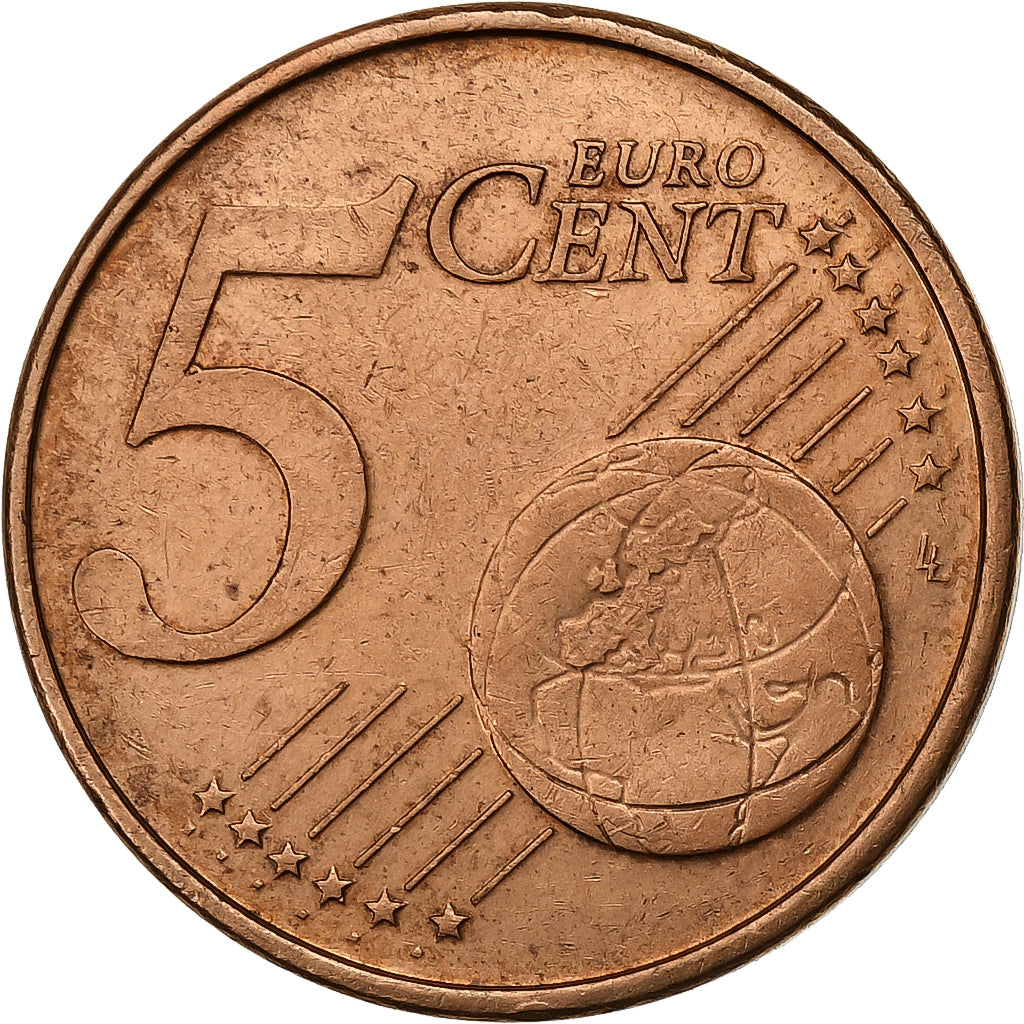 Luxembourg, 5 Euro Cent, 2004, Utrecht, Copper Plated Steel, MS(63)