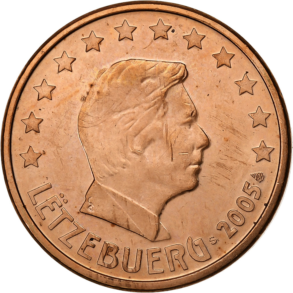 Luxembourg, 5 Euro Cent, 2005, Vantaa, Copper Plated Steel, MS(63)