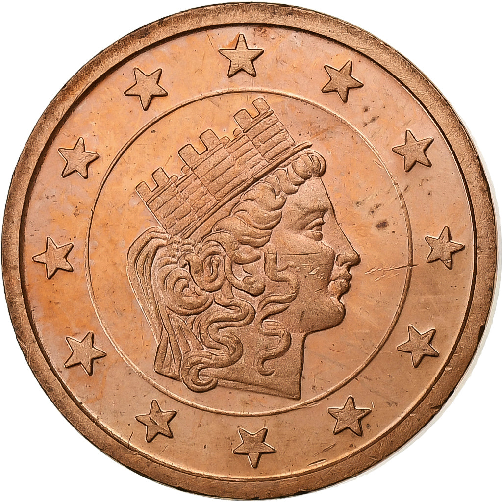 Monaco, 2 Euro Cent, Fantasy Euro, 2004, Acciaio placcato rame, SPL