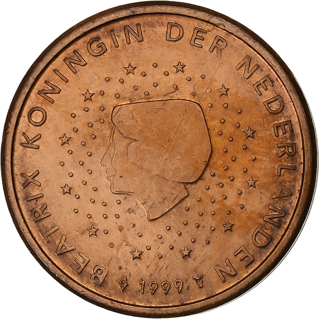 Paesi Bassi, 2 Euro Cent, 1999, Utrecht, Acciaio placcato rame, SPL