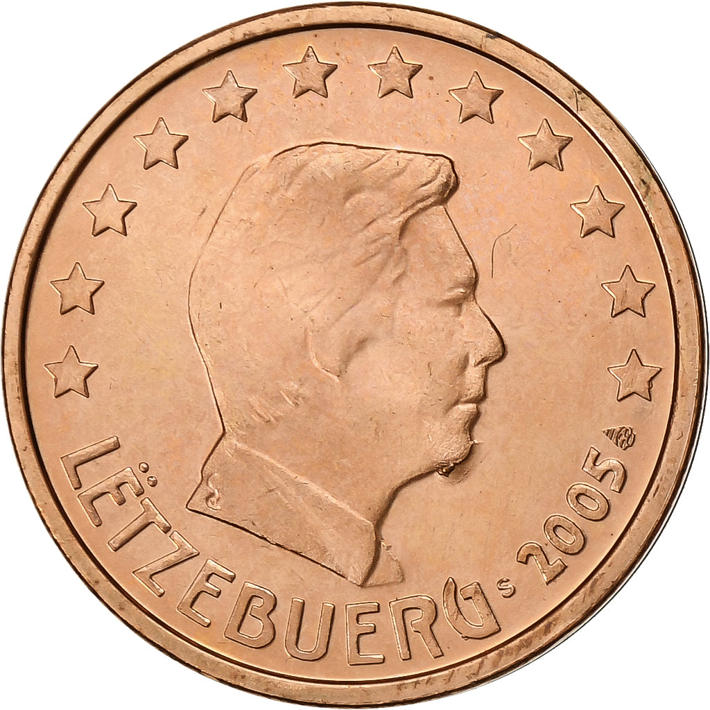 Luxembourg, 2 Euro Cent, 2005, Vantaa, Copper Plated Steel, MS(63)