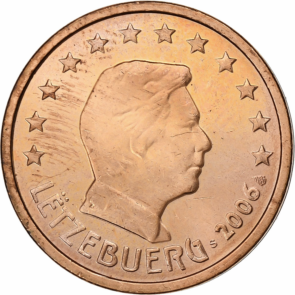 Luxembourg, 2 Euro Cent, 2006, Vantaa, Copper Plated Steel, MS(63)