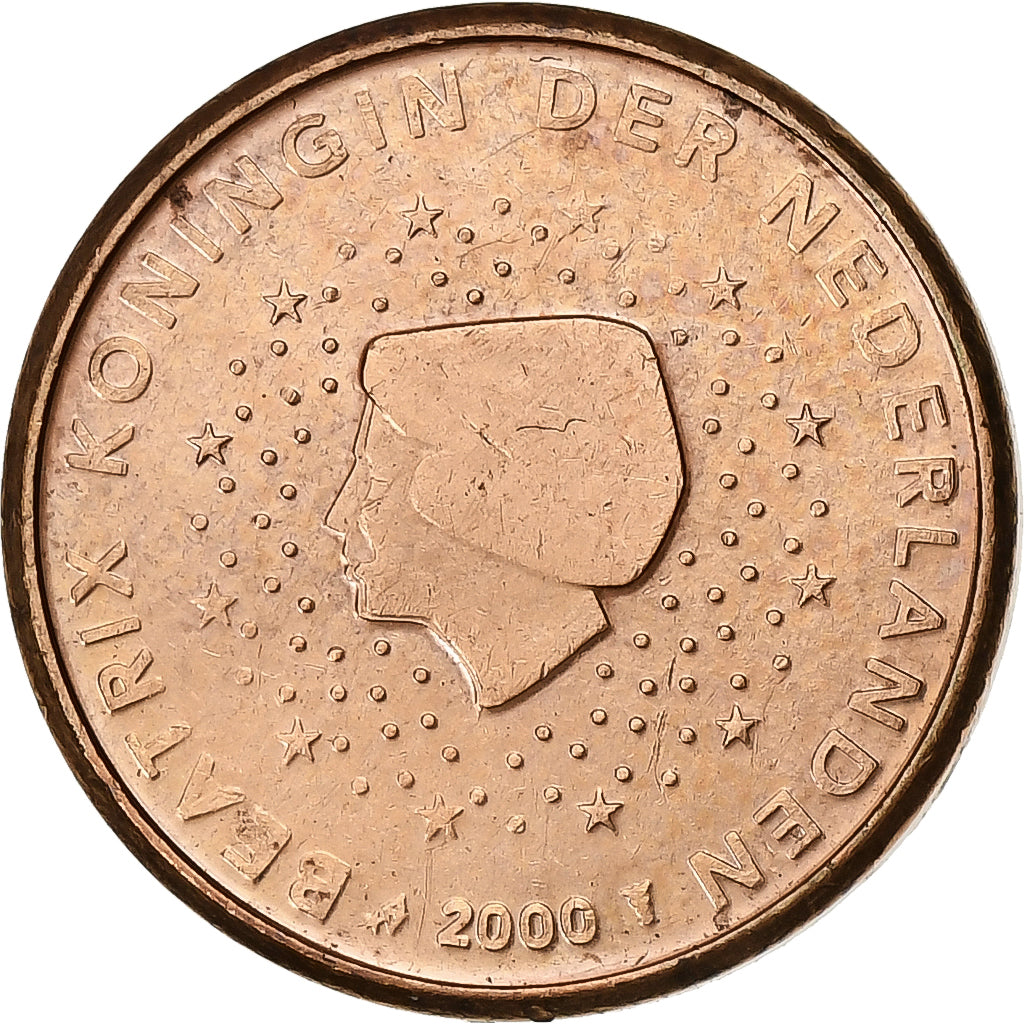 Paesi Bassi, Euro Cent, 2000, Utrecht, Acciaio placcato rame, SPL