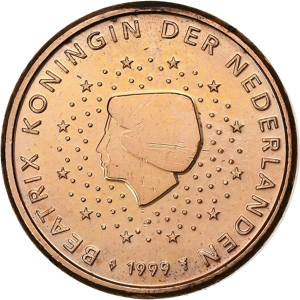 Paesi Bassi, Euro Cent, 1999, Utrecht, Acciaio placcato rame, SPL