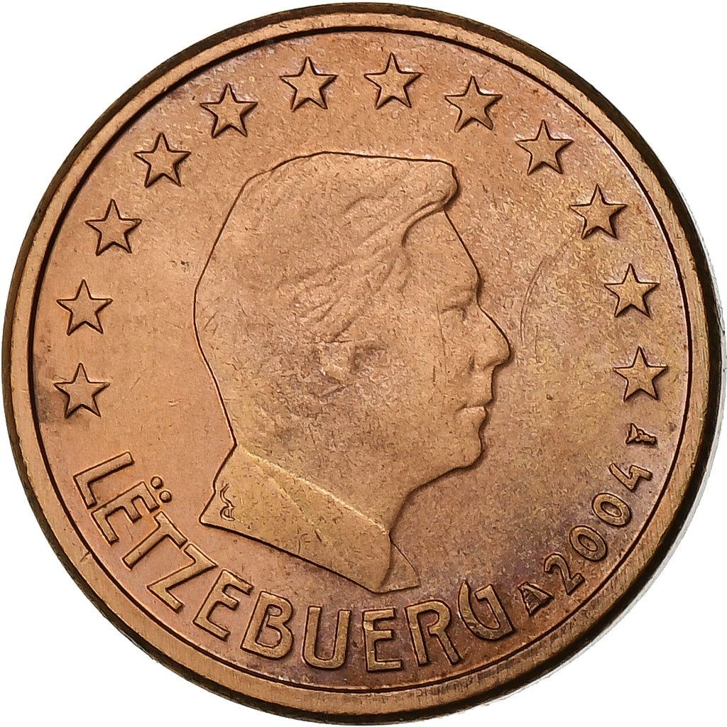 Luxembourg, Euro Cent, 2004, Utrecht, Cuivre plaqué acier, SPL