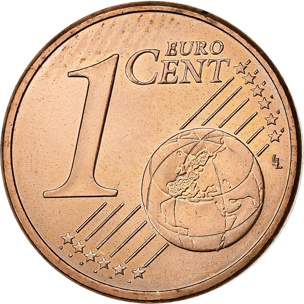 Luxembourg, Euro Cent, 2007, Paris, Cuivre plaqué acier, SPL