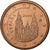 Spanje, Euro Cent, 2008, Madrid, Copper Plated Steel, UNC-