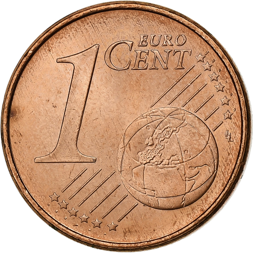 Spanje, Euro Cent, 2008, Madrid, Copper Plated Steel, UNC-