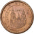 Spanje, Euro Cent, 2001, Madrid, Copper Plated Steel, UNC-