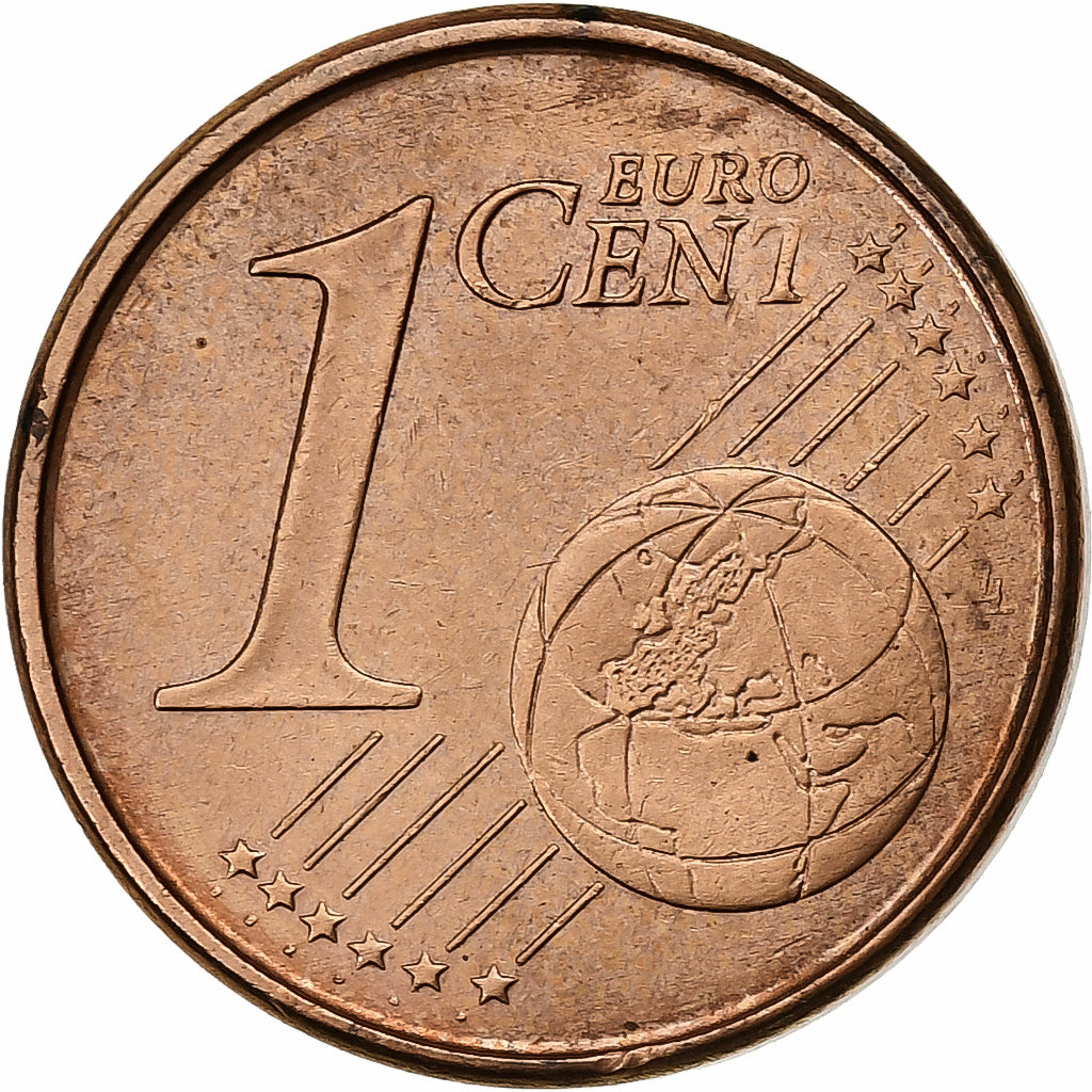 España, Euro Cent, 2001, Madrid, Cobre chapado en acero, SC