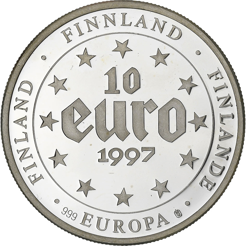 Finland, 10 Euro, Fantasy Euro, 1997, Silver, MS(63)