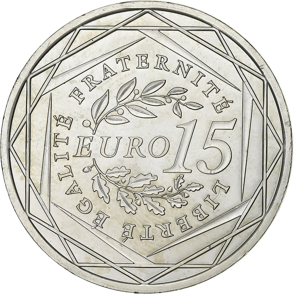 Frankreich, 15 Euro, 2008, UNZ, Silber, Gadoury:2, KM:1535
