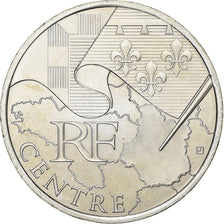 France, 10 Euro, Centre, 2010, Paris, Silver, MS(63), KM:1650