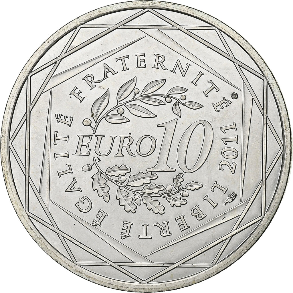 Frankreich, 10 Euro, 2011, Paris, Silber, UNZ, KM:1732