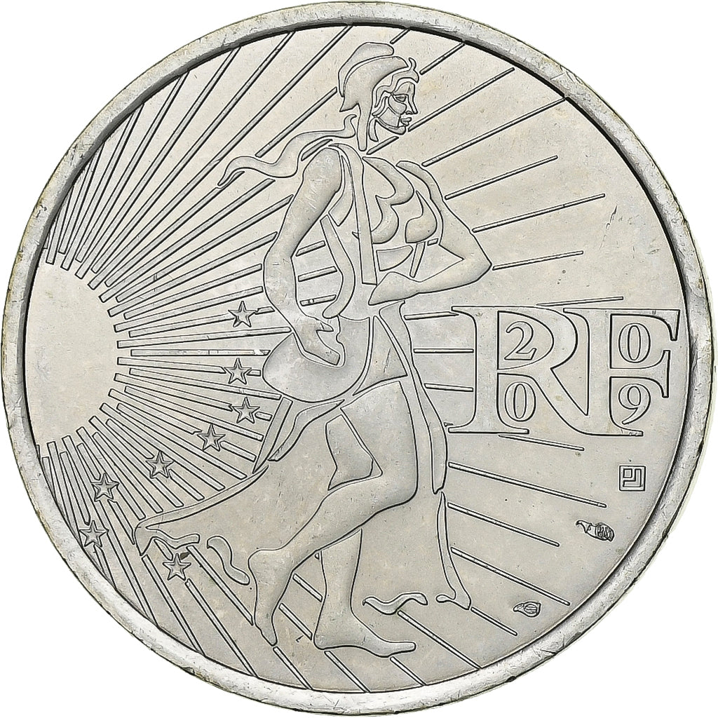 Francia, 10 Euro, Semeuse, 2009, Argento, SPL, Gadoury:EU337, KM:1580