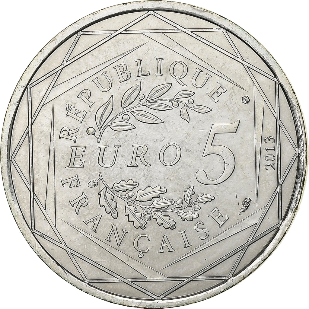 France, 5 Euro, Egalité, 2013, Silver, MS(63), Gadoury:EU646