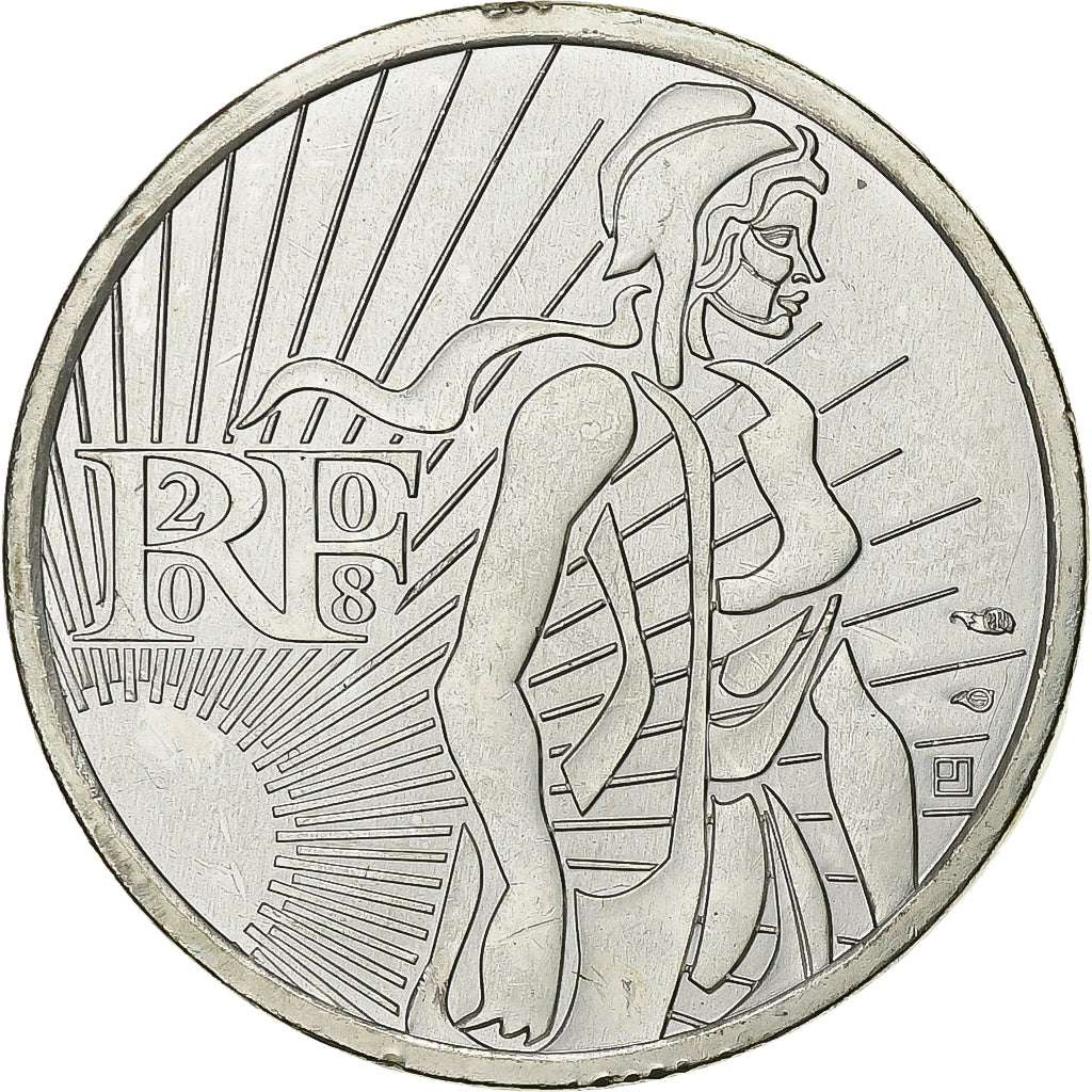 Francia, 5 Euro, Semeuse, 2008, Argento, SPL, Gadoury:EU287, KM:1534