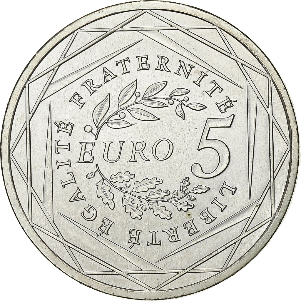 Francia, 5 Euro, Semeuse, 2008, Argento, SPL, Gadoury:EU287, KM:1534