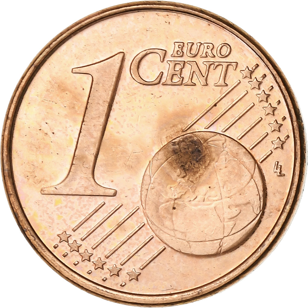 Chipre, Euro Cent, 2008, Aço Cromado a Cobre, MS(63)