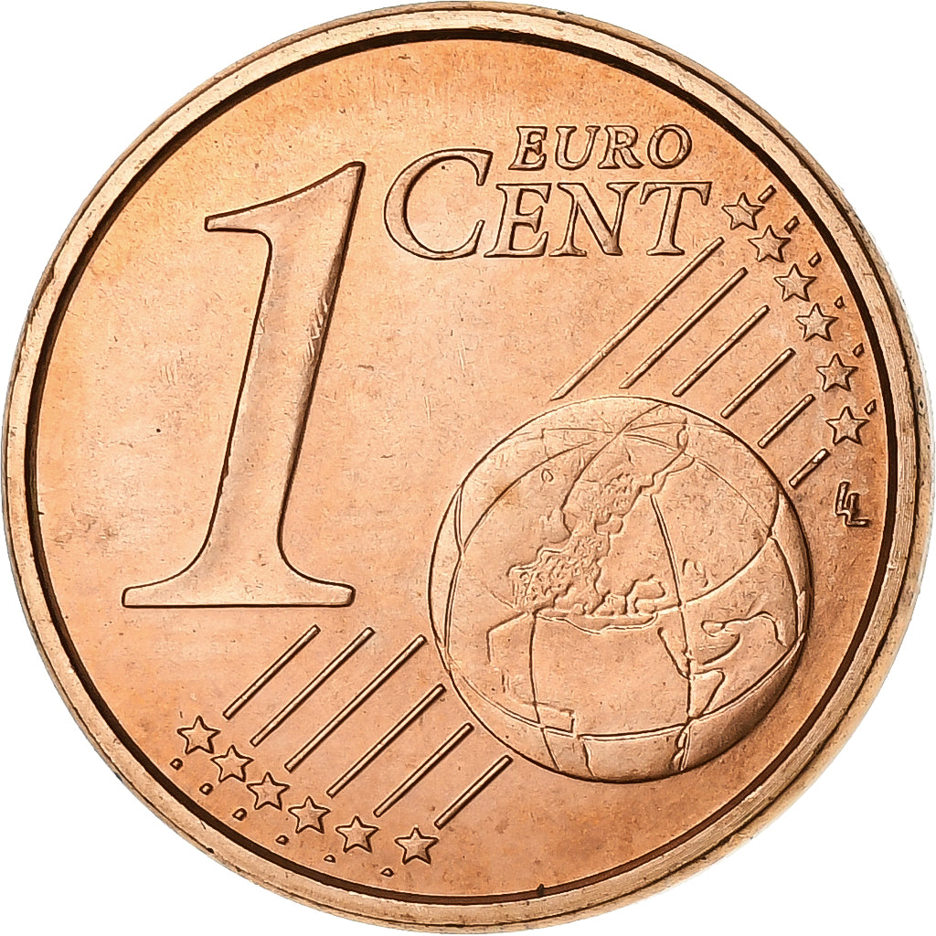 Italia, Euro Cent, 2008, Rome, Acciaio placcato rame, SPL