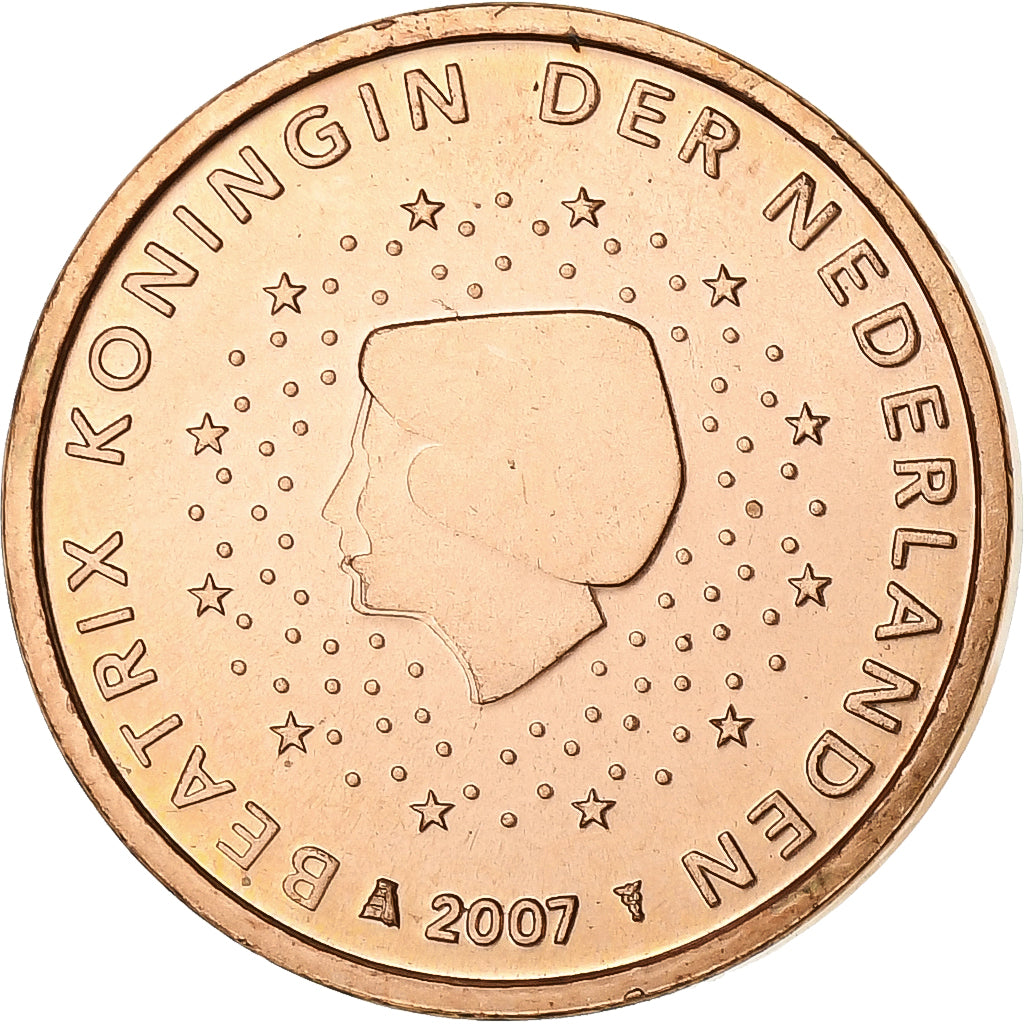 Paesi Bassi, Euro Cent, 2007, Utrecht, Acciaio placcato rame, SPL