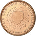 Niederlande, Euro Cent, 2008, Utrecht, Copper Plated Steel, UNZ