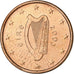 Irlanda, Euro Cent, 2003, Dublin, Aço Cromado a Cobre, MS(63)