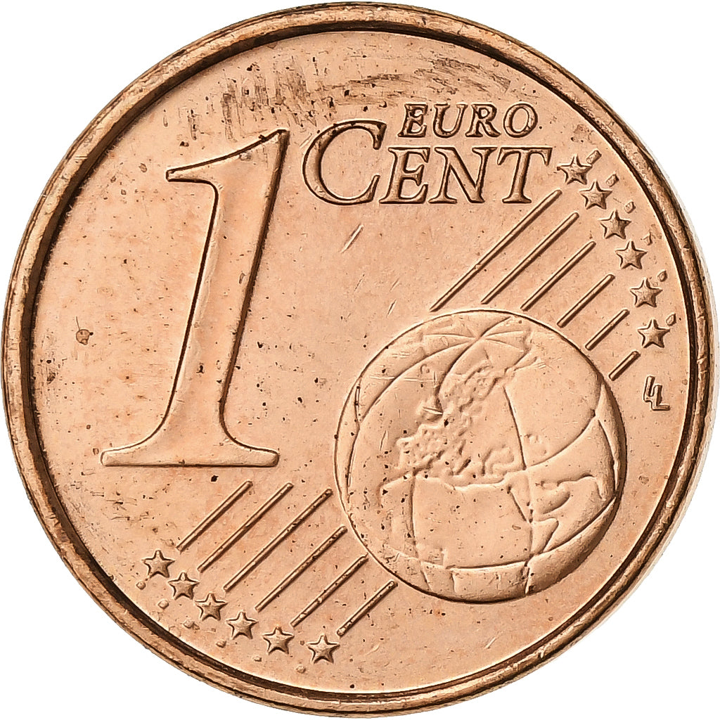Ireland, Euro Cent, 2006, Dublin, Copper Plated Steel, MS(63)