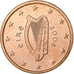 Ireland, Euro Cent, 2004, Dublin, Copper Plated Steel, MS(63)