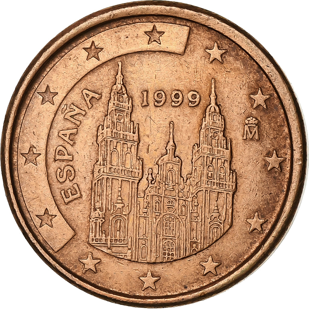 España, Euro Cent, 1999, Madrid, Cobre chapado en acero, MBC+