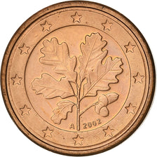 Niemcy, Euro Cent, 2002, Berlin, Miedź platerowana stalą, MS(63)