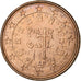 Portugal, Euro Cent, 2002, Lisbon, Cobre chapado en acero, SC