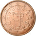 Portugal, Euro Cent, 2007, Lisbon, Cobre chapado en acero, SC