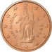 San Marino, 2 Euro Cent, 2006, Rome, Aço Cromado a Cobre, MS(63)