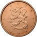Finnland, 2 Euro Cent, 2008, Vantaa, Copper Plated Steel, UNZ