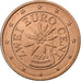 Áustria, 2 Euro Cent, 2006, Vienna, Aço Cromado a Cobre, MS(63)