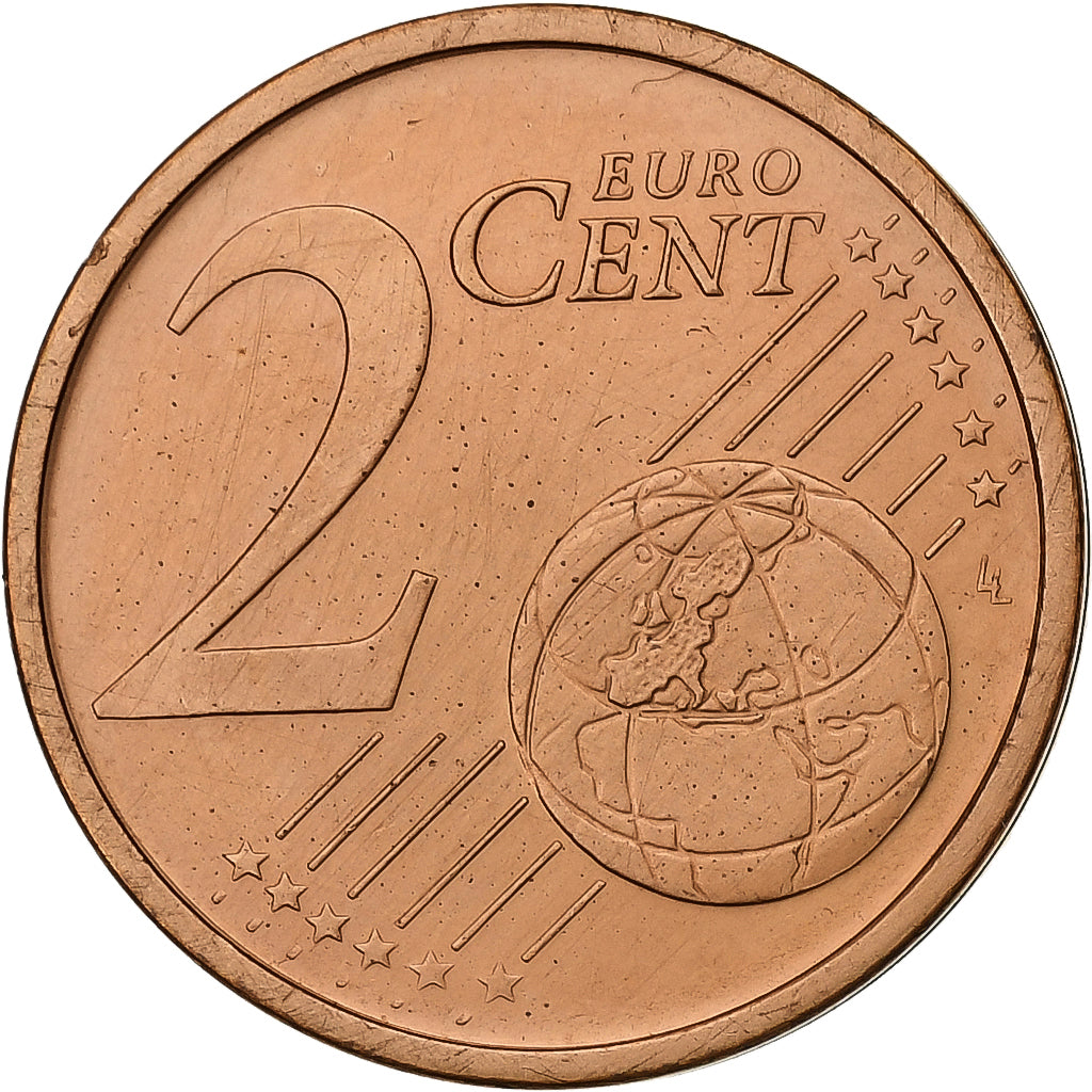 Allemagne, 2 Euro Cent, 2002, Munich, Cuivre plaqué acier, SUP