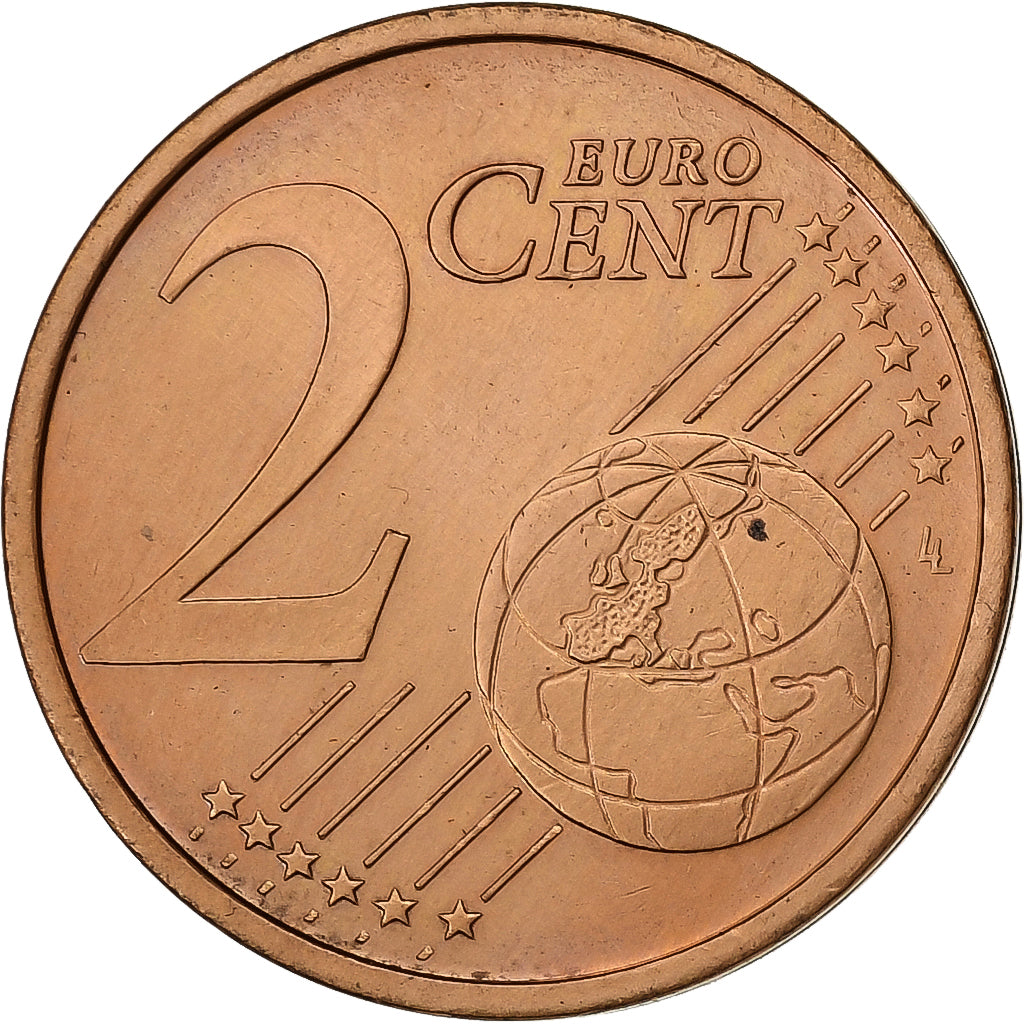 Duitsland, 2 Euro Cent, 2002, Karlsruhe, Copper Plated Steel, UNC-