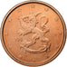 Finlandia, 2 Euro Cent, 2008, Vantaa, Acciaio placcato rame, SPL-