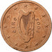 Irlanda, 2 Euro Cent, 2004, Aço Cromado a Cobre, AU(55-58)